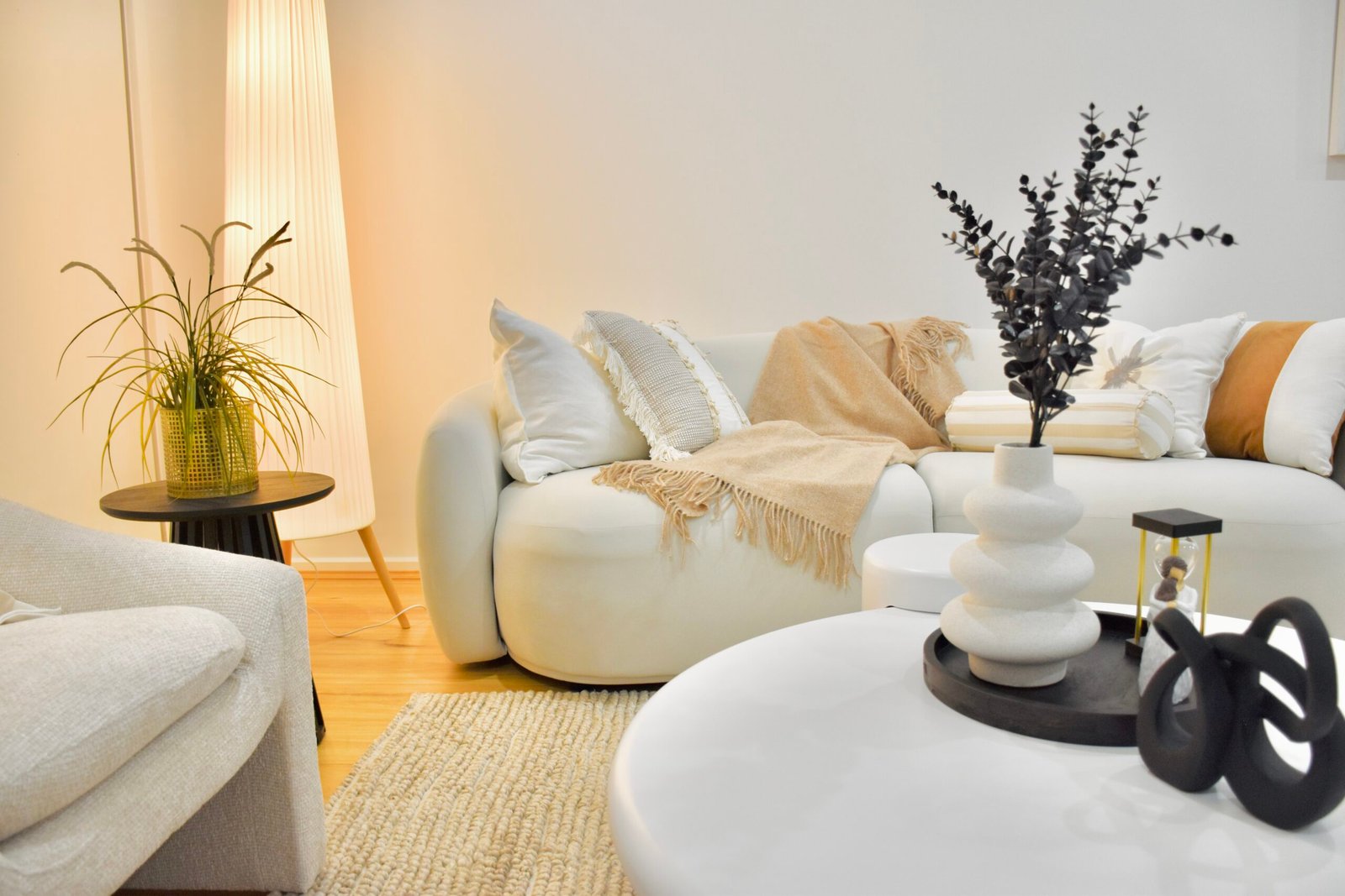 Beautifully staged living room interior
